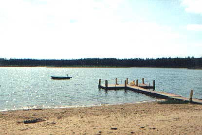 Swimming Beach at White Pine Lodge